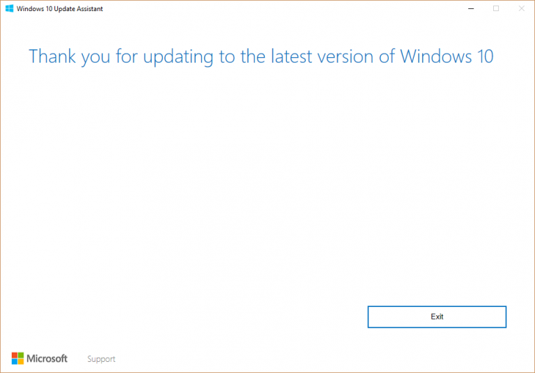 Windows 10 Creators Update Thank You
